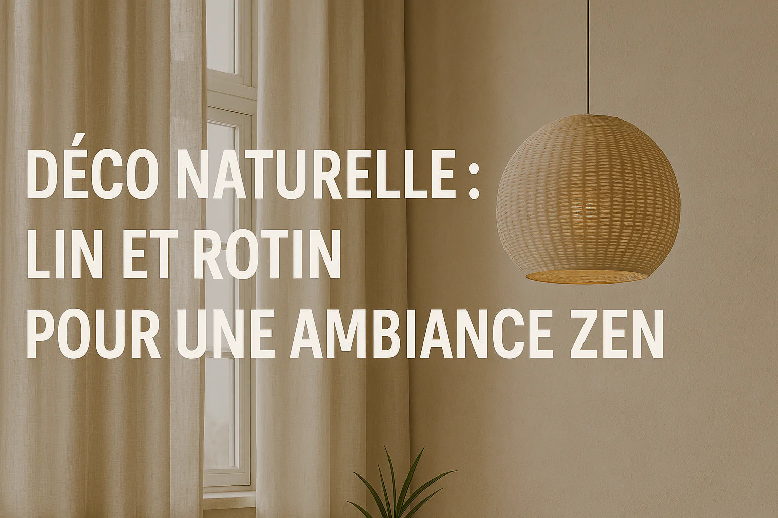Déco naturelle : lin et rotin pour une ambiance zen